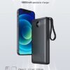 VRURC 10000mAh Power Bank With Built in Cables,USB C Battery Pack Portable Charger with 5 Outputs 2 Inputs Powerbank LED Display compatible with iPhone 14 13 12 Samsung S21 S20 Xiaomi - Image 7