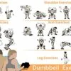 Yaheetech 2x10kg Portable Dumbbells Hand Weights Set Dumbbells for Home Fitness Sporting Training, Sold in Pair Black - Image 5