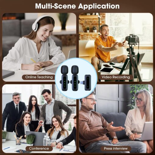 Enhance Your Content Creation with the Mini Wireless Lavalier Microphone for Android and iPhone